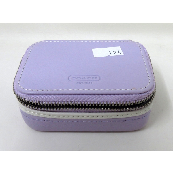 Coach Lavender Zippered Pill Case - Preowned
