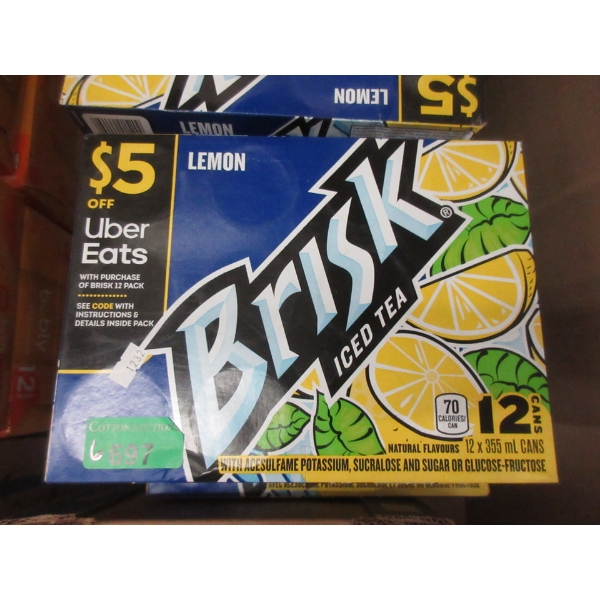 6 Cases of Brisk Lemon Ice Tea