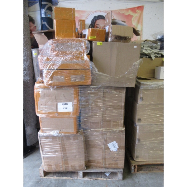 Skid of Boxed Light Fixtures - Customer Returns - As Is