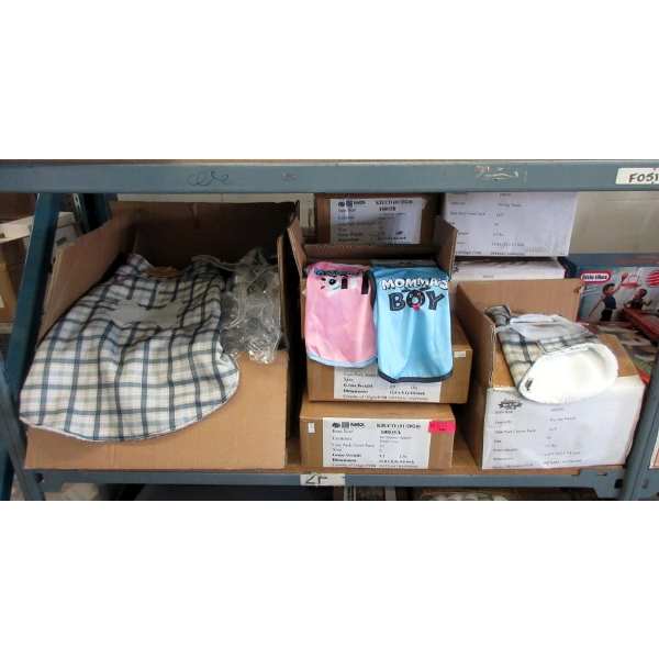 14 Boxes of Assorted New Pet Jackets & Tank Tops