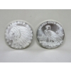 Image 2 : 5 x 1 Oz .999 Silver Liberty/Eagle Rounds 