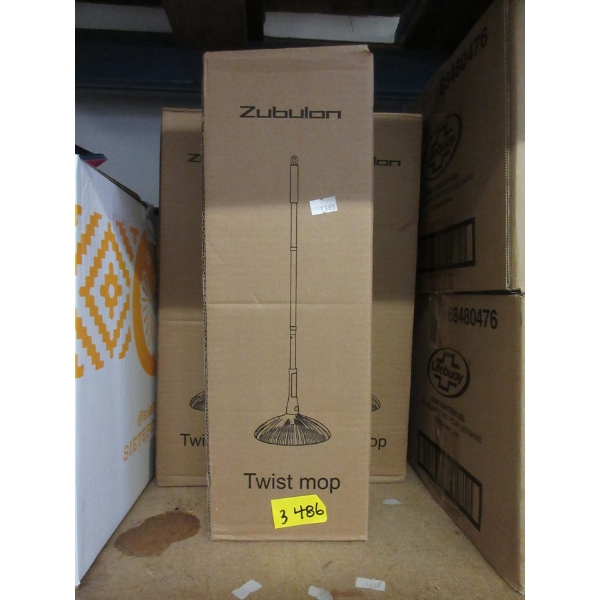 3 New Zubulon Twist Mops in Boxes