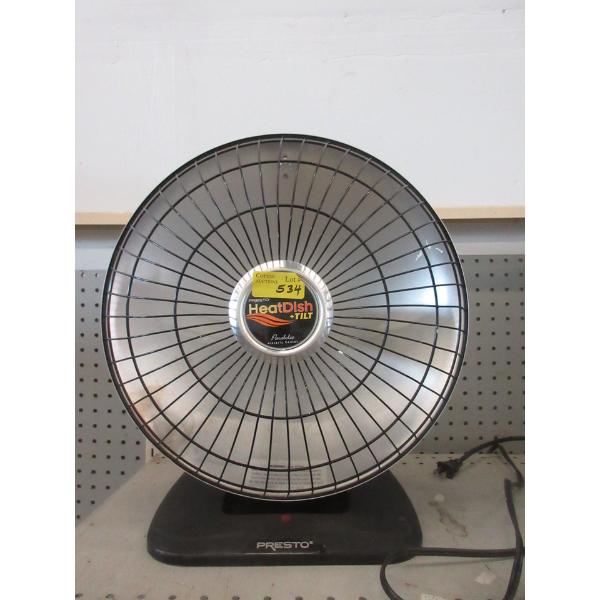 Presto Heat Dish + Tilt Parabolic Heater - No Box