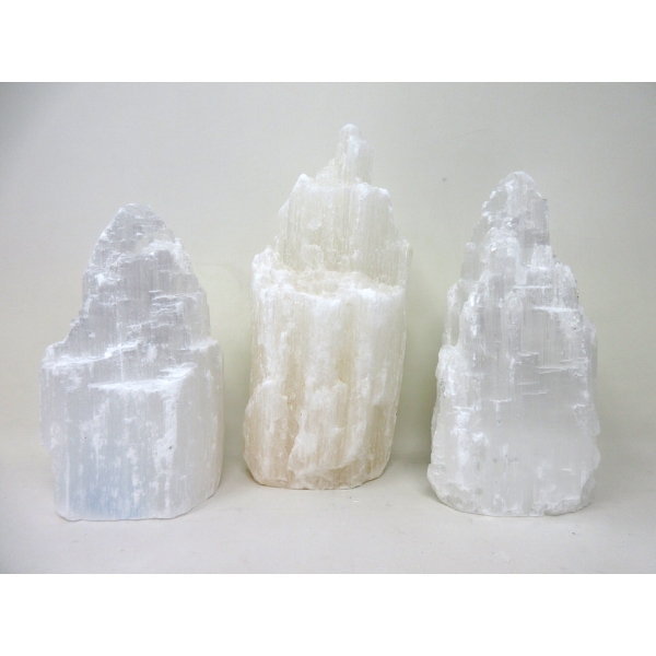 3 Selenite Crystal Healing Towers - Tallest 7 
