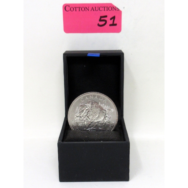 1 Oz .9999 Silver 2013 Bison Coin 