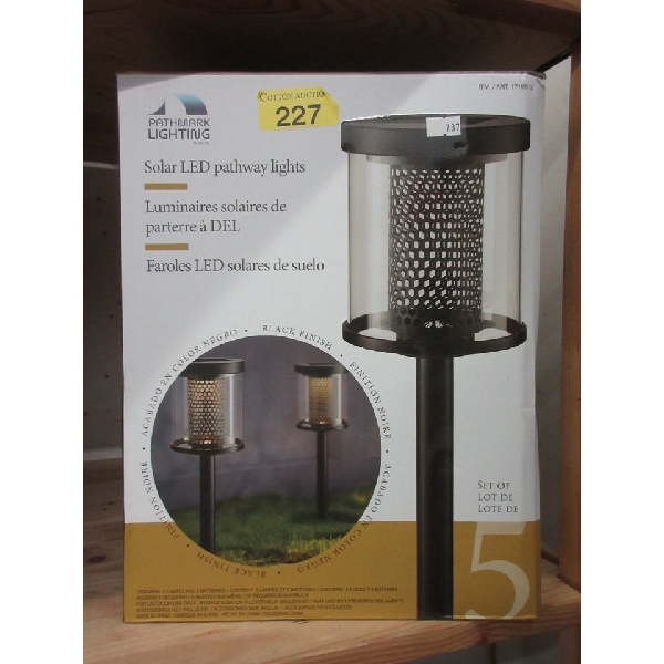 Pathmark Set of 5 Solar LED Pathway Lights