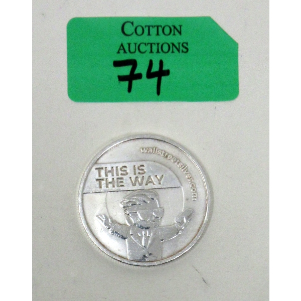 1 Oz .999 Silver Wall Street Round 