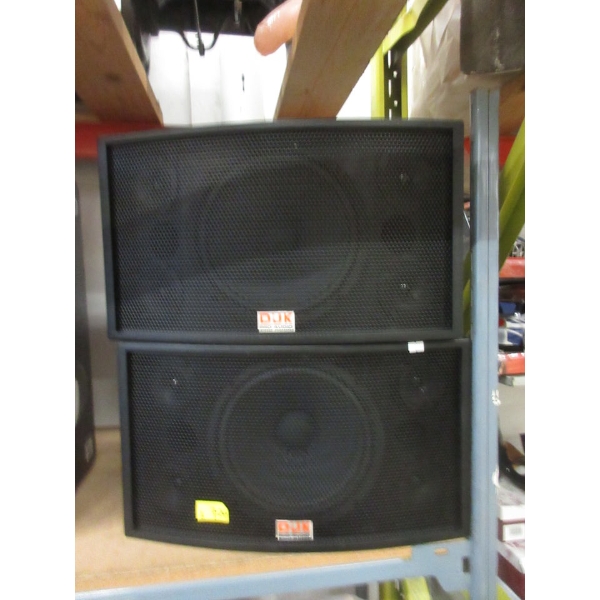 Pair of Pre Owned DJK Pro Audio KTV Speakers
