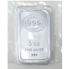 Image 1 : 5 Oz .999 Silver JBR Silver Bar 