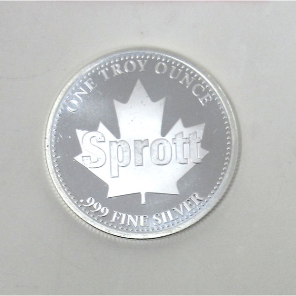 1 Oz .999 Silver Canada SPROTT Inukshuk Round 