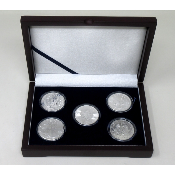 5 Oz .9999 Silver 2023  World Coin Collection Set 