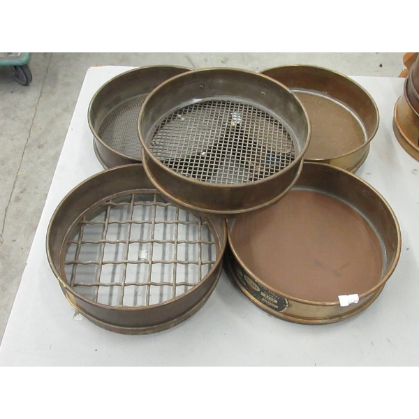 2 Tyler & 3 Canadian Standard Screen Sieves for Gold Panning
