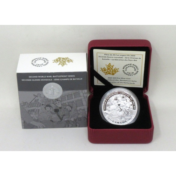 2020 .9999 Silver 1 Oz Liberation of the Netherlands Coin 