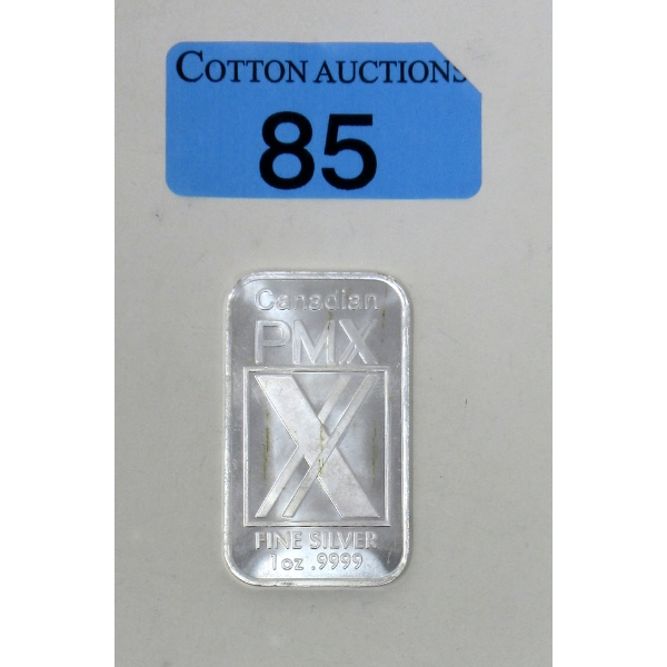 1 Oz .9999 Silver Canadian PMX Bar 