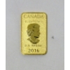 Image 2 : 1/10 Oz .9999 Fine Gold 2016 Legal Tender $25 Coin 