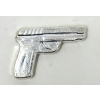 Image 1 : 2 Oz .999 Silver 2D Revolver Pistol Bar