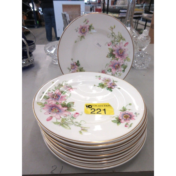 10 Royal Doulton "Passion Flower" 8" Plates