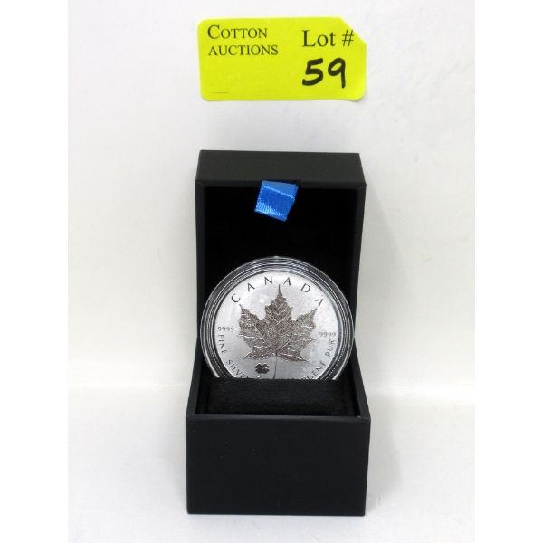 1 Oz .9999 Silver 2016 Maple Leaf Coin 