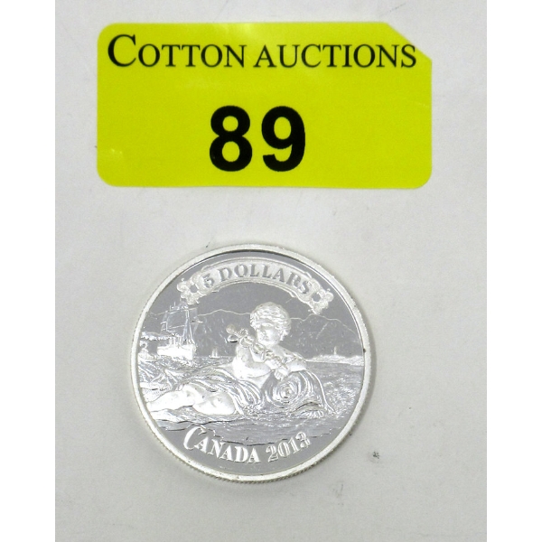 23.17 Grams .9999 Silver 2013 Bank Note Series: Canadian Bank of Commerce Coin 