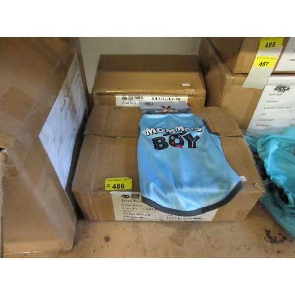 2 Cases of 12 New Puppy Tank Tops for Dogs