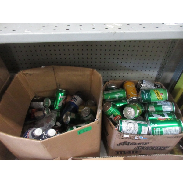 2 Large Boxes of Canned Sodas & Sparkling Water