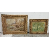 Image 1 : 2 Large Framed Vintage Landscape Prints