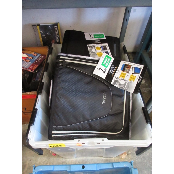 7 New Five Star Black 2" Zippered Binders 
