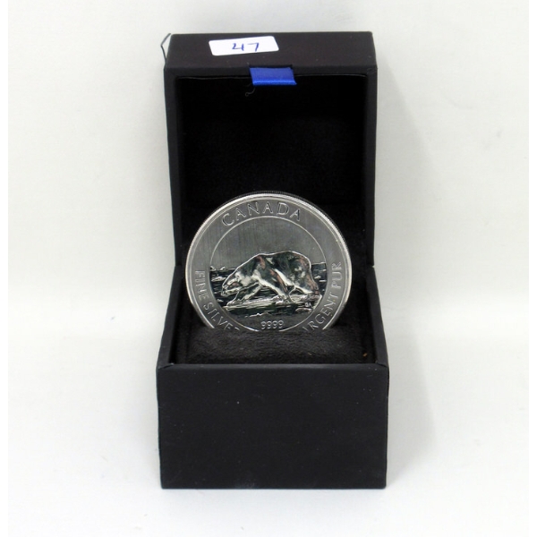 1.5 Oz .9999 Silver 2013 Canada Polar Bear Coin 