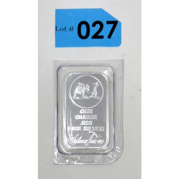 1 Oz .999 Silver SilverTowne Miner/Mule Bar 