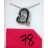 Image 1 : Half Carat Blue & White Diamond Heart Pendant 