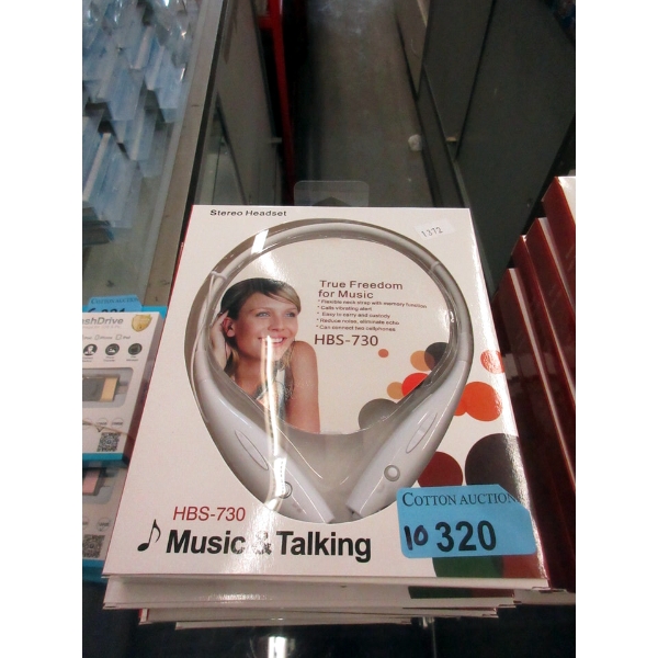 10 New HBS-730 Stereo Headsets - White