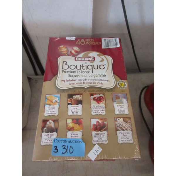 3 Boxes of 48 Charms Boutique Premium Lollipops