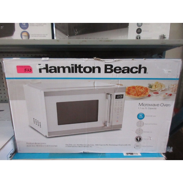 Hamilton Beach 1.1 Cu. Ft. Microwave - White