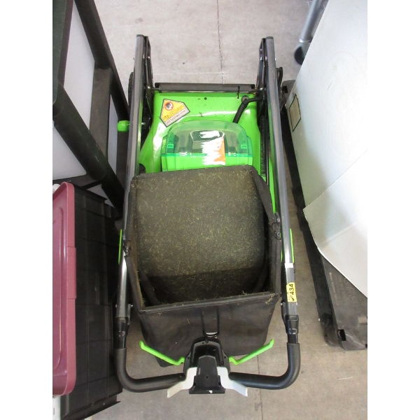 Greenworks Pro Lawn Mower with Grass Bag