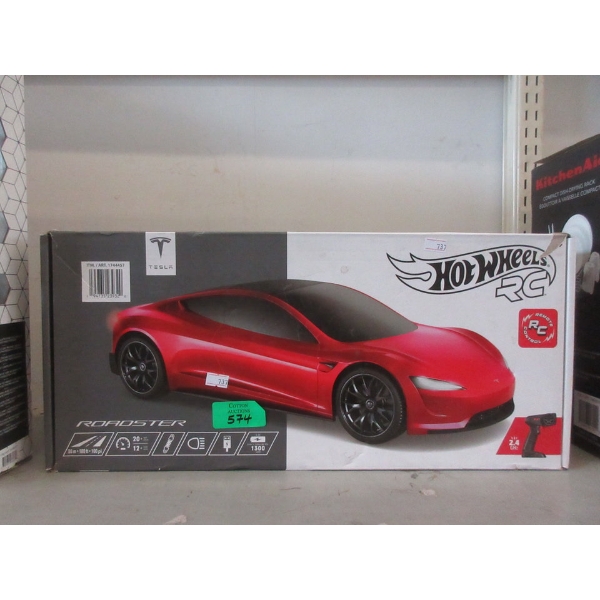 Hot Wheels Remote Control Tesla Roadster in Box