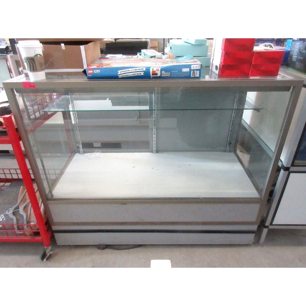 Floor Standing Glass Showcase with Shelf