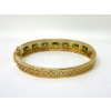 Image 2 : Gold Plated .925 Silver & Peridot Crystal Bracelet