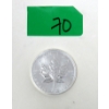 Image 1 : 1 Oz .9999 Silver 2012 Maple Leaf Coin 