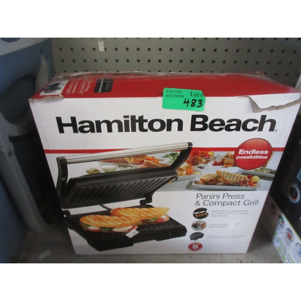 Hamilton Beach Panini Press & Compact Grill 