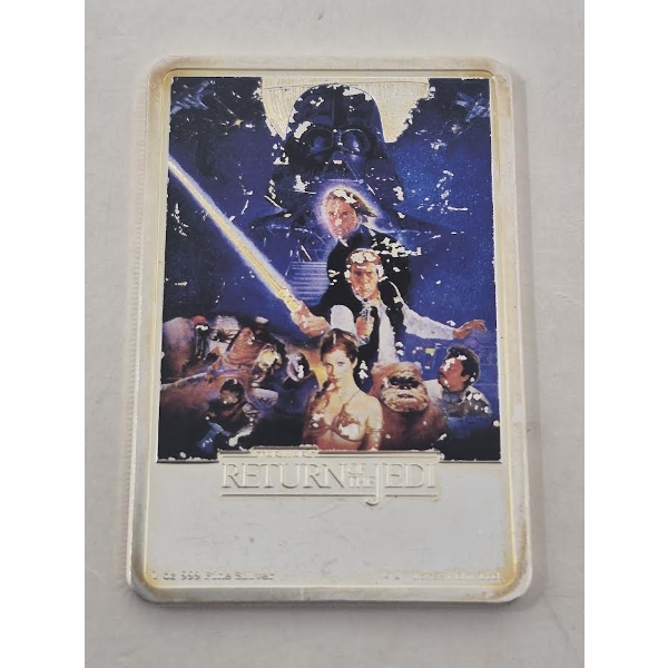 1 Oz .999 Silver Star Wars Return of The Jedi Coin 