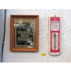 Image 1 : O'Keefe's Bar Mirror & Budweiser Thermometer 