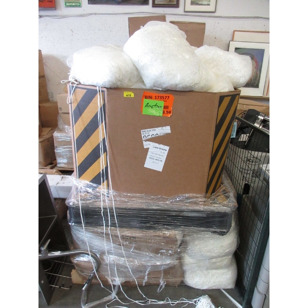 Double Stacked Skid of New White 5mm Headbands