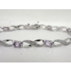 Image 2 : Amethyst & Diamond Tennis Bracelet 