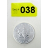 Image 1 : 1 Oz .9999 Silver 2012 Maple Leaf Coin 