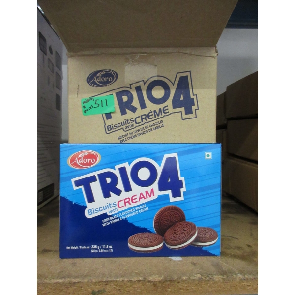Case of Adoro Trio4 Biscuits with Cream