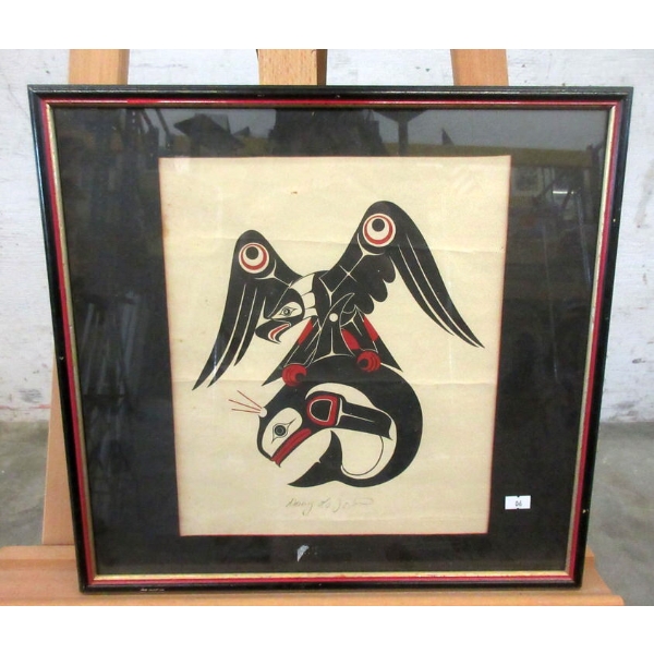 Douglas Lafortune Print - "Thunderbird & Whale"