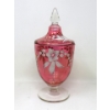 Image 4 : 8 Vintage Cranberry Crystal & Glass Pieces