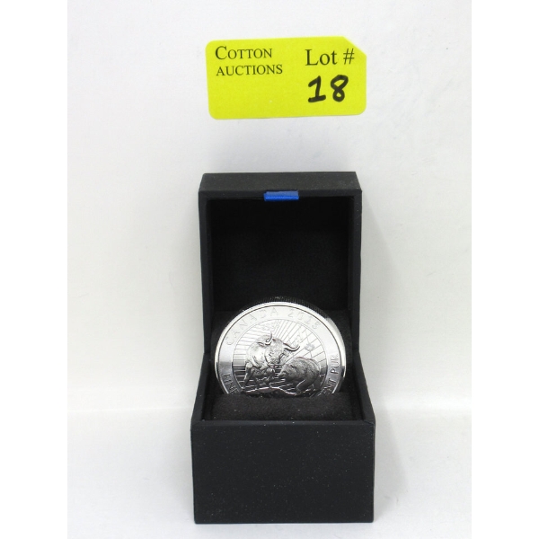 2 Oz .9999 Silver 2025 Bull/ Bear Coin 
