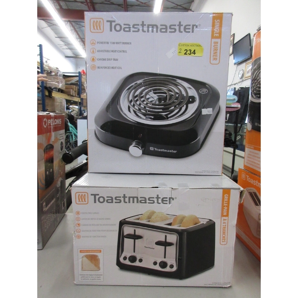 Toastmaster Electric Burner & 2-Slice Toaster - Black