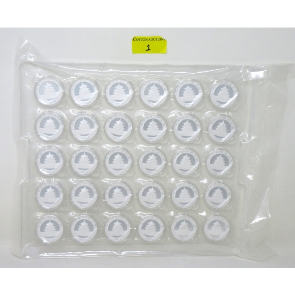 Mint Sealed 30 x 30 Gram .999 Silver China Panda Coins